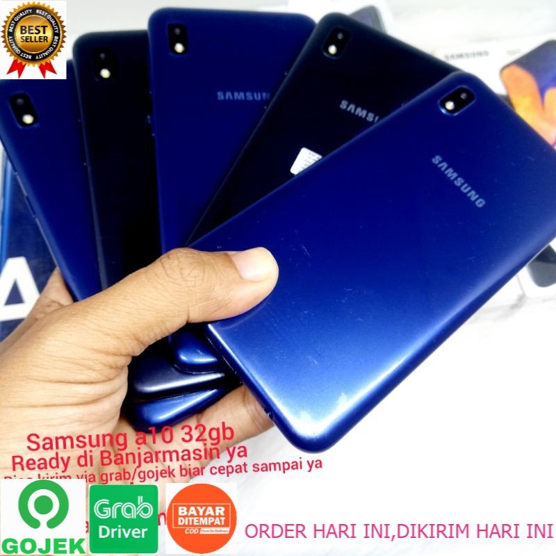 HANDPHONE HP SAMSUNG A10 2GB/32GB FULLSET SECOND SEKEN BEKAS MURAH DI BANJARMASIN bisa cod