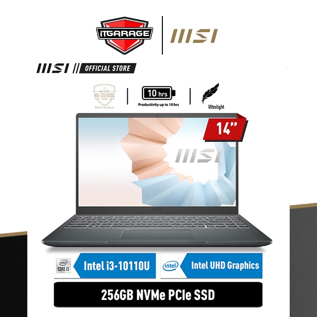 MSI Modern 14 B10MW-644ID|i3-10110u/8G/256G