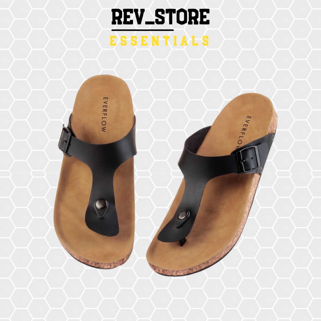 ☀ REV STORE ☀ Sandal Pria Big Size - Sandal Ukuran Besar - Sandal Casual Pria Kulit Sintetis