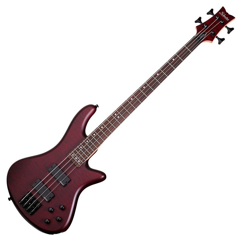 Schecter Stiletto Custom 4 Bass Guitar - Vampyre Red Satin