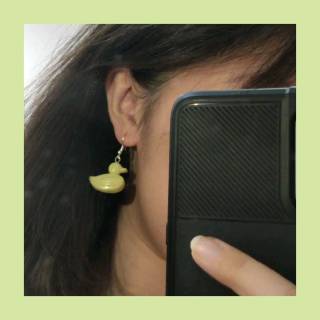 DUCK EARRINGS 100 Stainless Steel Anti  Karat  anting bebek 