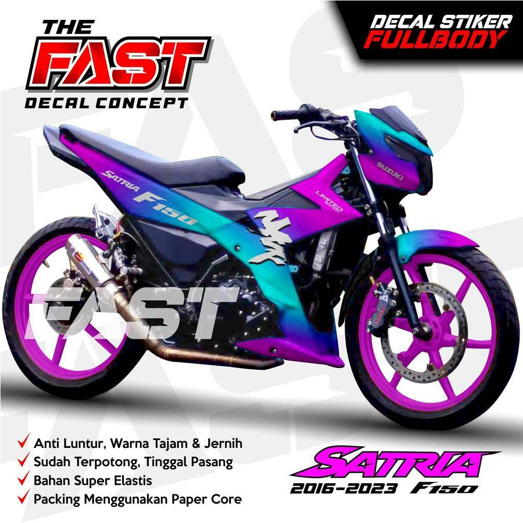 BISA COD  Decal Satria FU Injeksi Full Body Stiker Satria FU Injeksi Full Body Striping Honda Satria