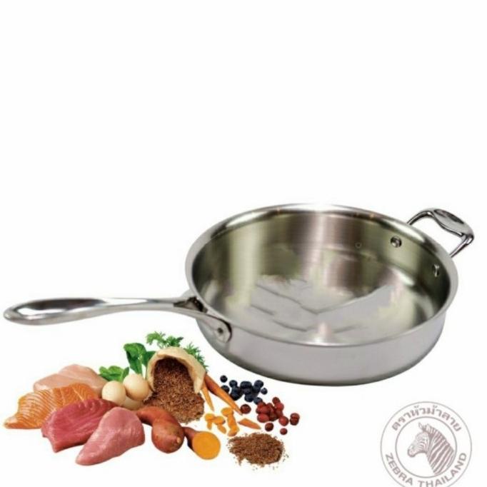 Frying Pan Zebra Estio Stainless Steel 28 Cm 5 Ply 176261 - Wajan Novitaasni3