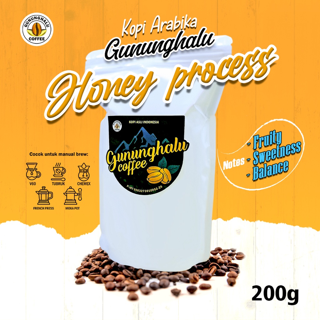 

PROMO KOPI ARABICA GUNUNGHALU - ROASTBEAN - HONEY PROCESS - 200g
