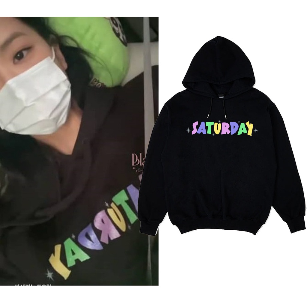 Jaket Hoodie Blakpink Jisoo saturday