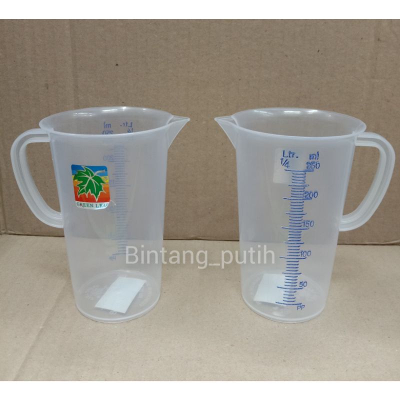 GELAS UKUR 250 ML GREEN LEAF/ GELAS TAKAR