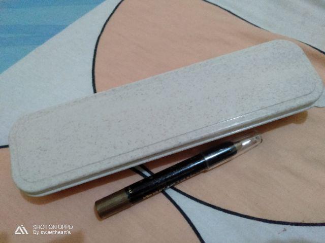 [ Gooddang ] Set Sendok Garpu Sumpit + Box Bahan Jerami Plastik - Paket Sendok Travel Wheat Straw