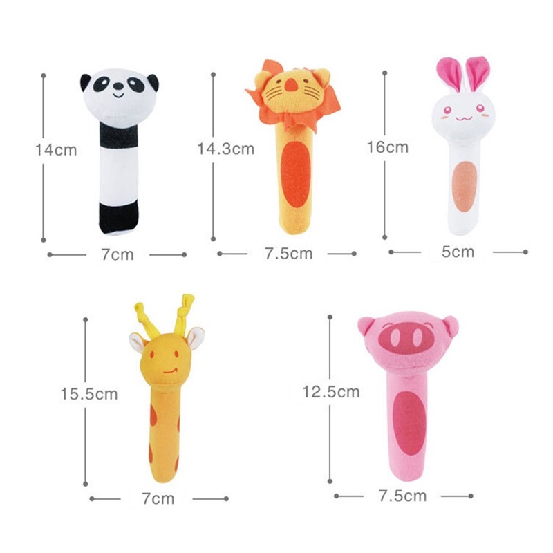 Mainan Tangan Bayi Bunyi Baby Hand Rattle Toy Stick/Tongkat BB bayi/Mainan bayi  L77