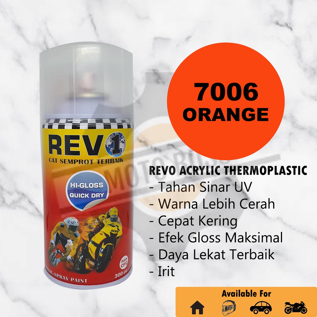 

Cat Semprot Acrylic Flourescent Revo ORANGE 7006 – PILOK PILOX AKRILIK