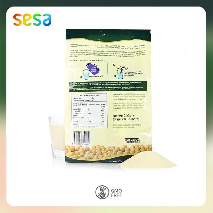 

Unisoy Organic Soy Milk Low Sugar 240gr (isi 8sachets @30gr) Best Seller