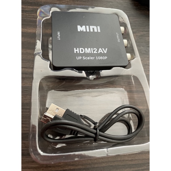 MINI HDMI TO AV CONVERTER ADAPTER HIGH DEFINITION 1080 plug &amp; play 3 colokan RCA Box