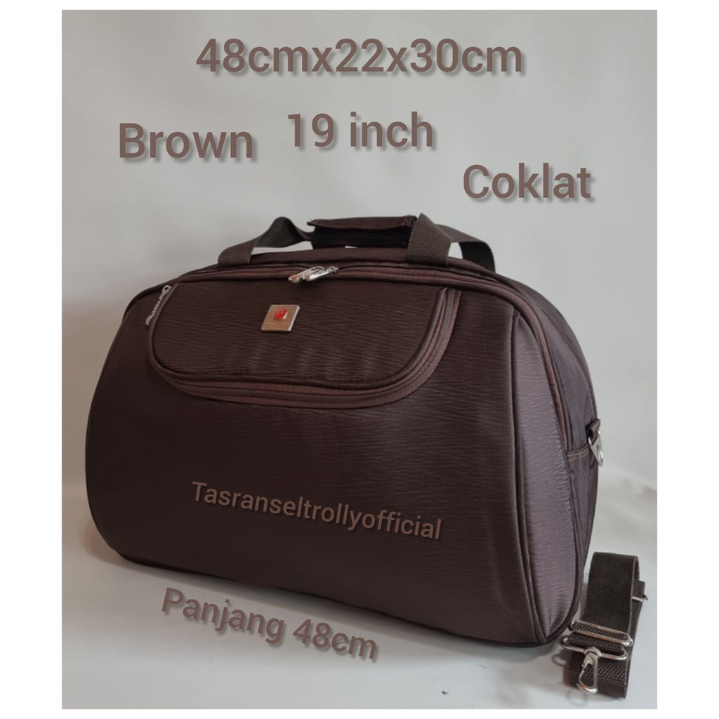 Tas Pakaian Travel Bag Polo Interclub 48cmx22x30 medium size original