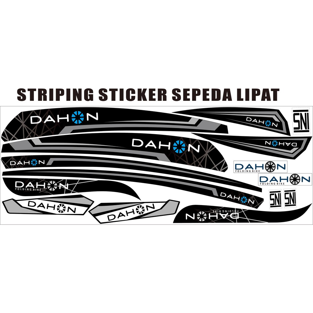DECAL STRIPING SEPEDA DAHON LIPAT