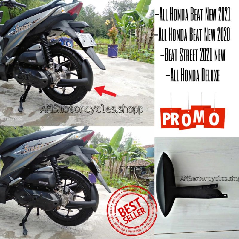 mud guard beat street dan cbs deluxe 2020 sampai 2021 led bukan bohlam aksesoris variasi custom