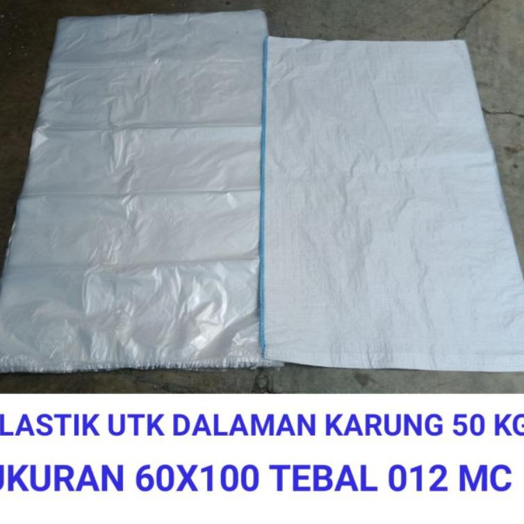 [KODE PRODUK DR67L5853] Inner (PLASTIK DALAMAN) karung 50 kg / karung 56 x 90 isi 100 lembar