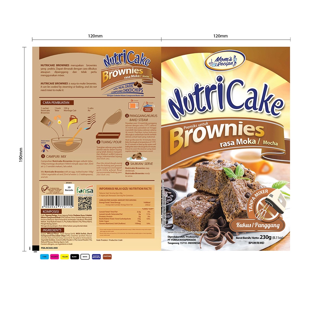 

Nutricake Brownies Moka