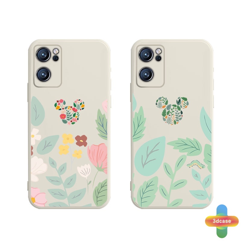 Casing Soft TPU Case Infinix Hot 10s 10 Play Hot 10 10t 10i S4 9 Pro 11 Plus Hot 9 11 Play 11 11S NFC Infinix Smart 4 5 Pro 3 Plus Infinix Note 8 10 Tencno Spark 5 PRO A54 A15 A9 A5 Cute Mickey Minnie Mouse Flower Anti-fall Case