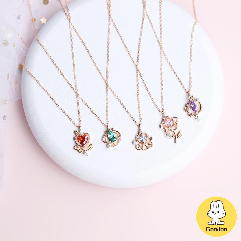 Disney Princess Kalung Wanita Desain Niche Temperamen Perhiasan Sederhana -Doo