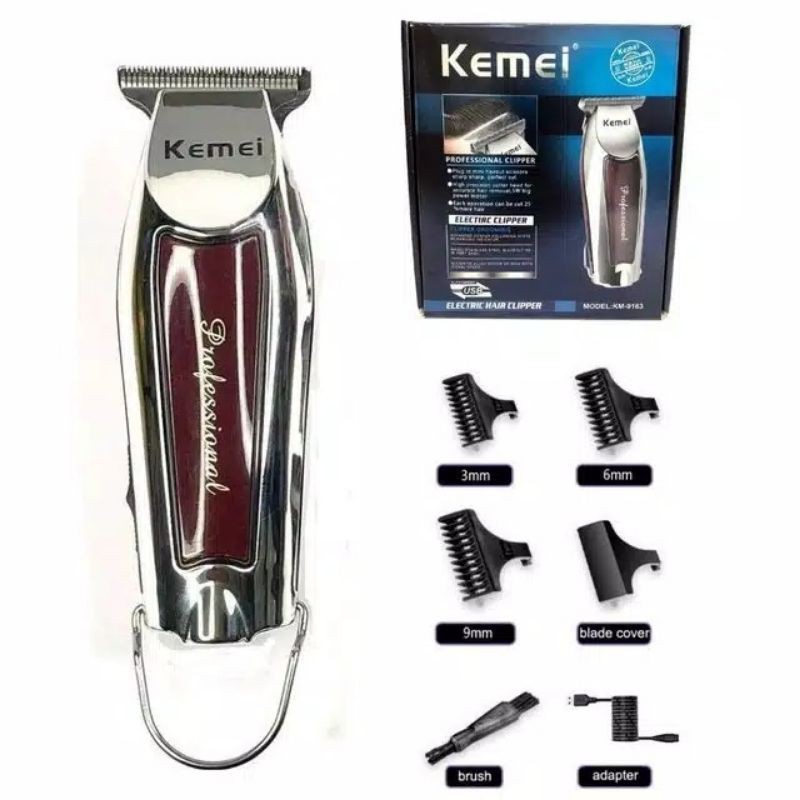 KEMEI KM-9163 Alat Mesin Cukur Rambut - Clipper Finishing Detailer Kemei KM-9163