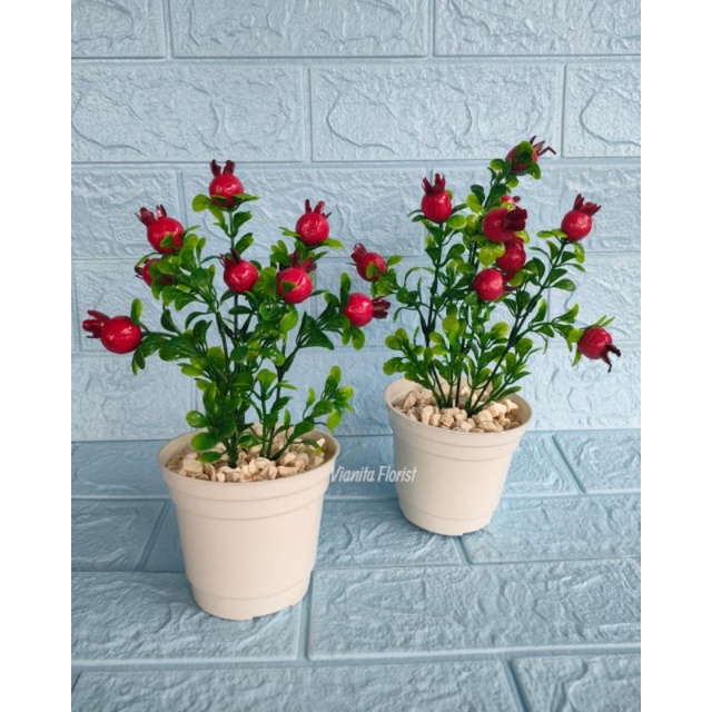 Bunga buah hiasan bivet meja