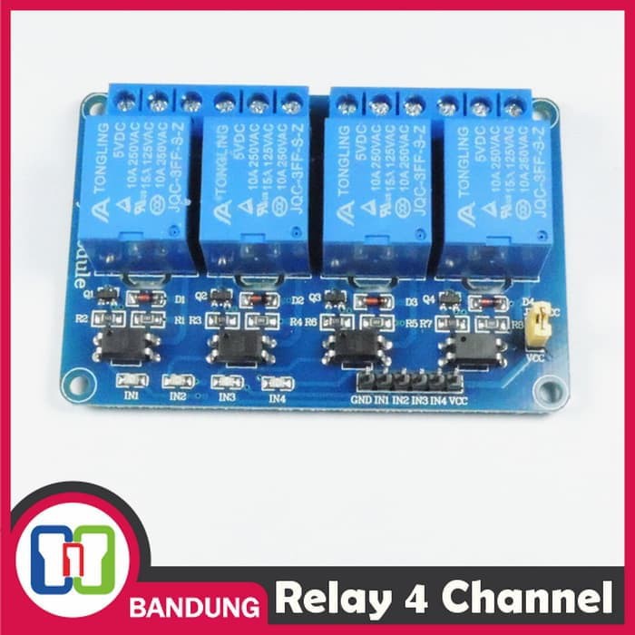 Relay 5v 4 Channel Output 250vac 30vdc 10a With Optocupler Modul