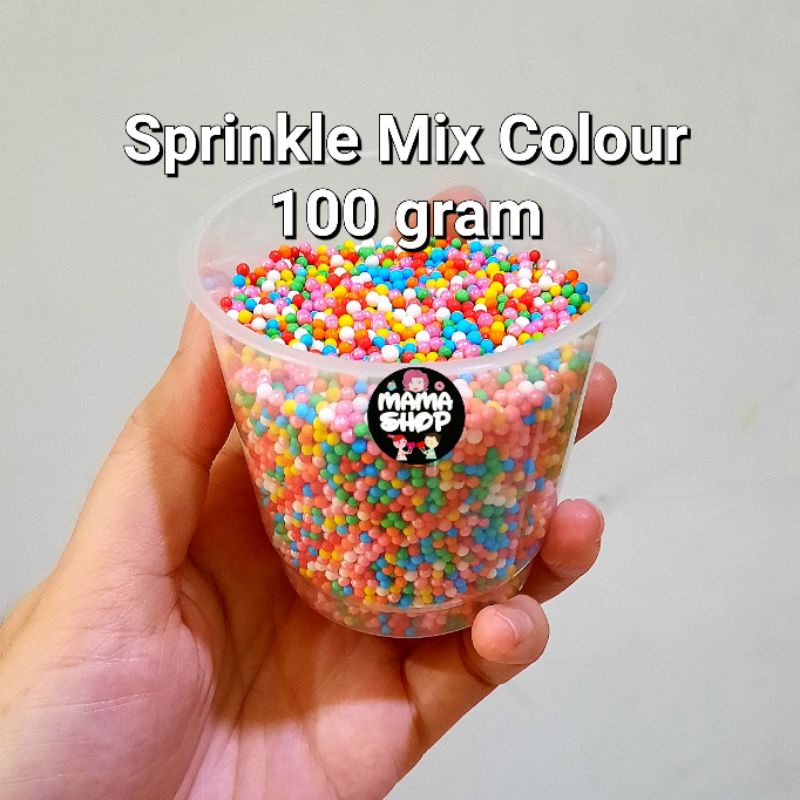 Sprinkle Spikel Trimit Hiasan Kue Edible 80 gram Confetty Bintang Love