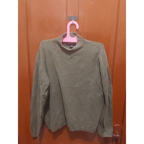 crewneck Eddie Bauer vintage since 1920 hijau tua sz M