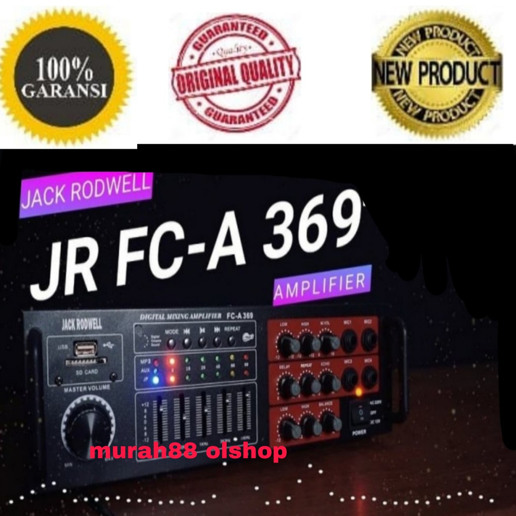 Amplifier/Ampli Jack Rodwell Jr-369 Bluetooth Mp3 4 Mic