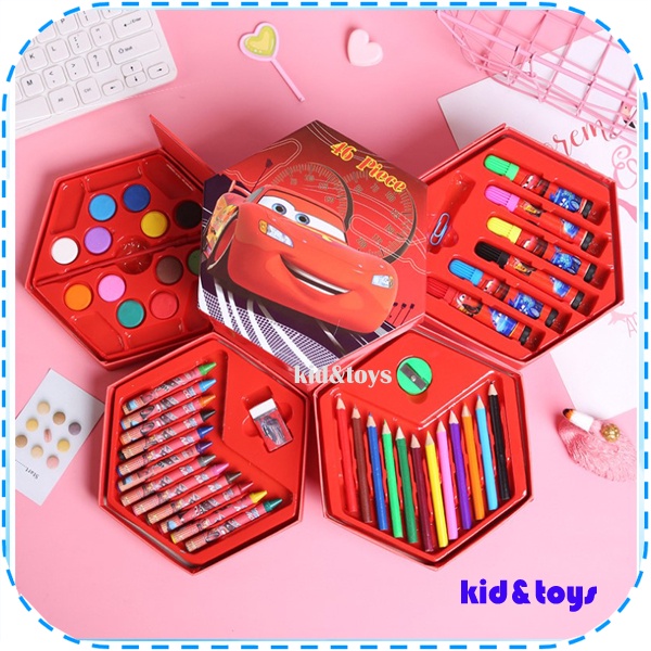 PENSIL WARNA 150 PCS ALAT TULIS SET CRAYON COLOURING SET 150 PCS ART SET ALAT GAMBAR/MEWARNAI-5