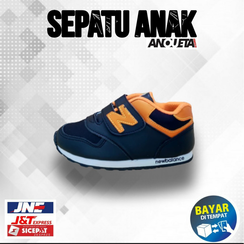 NB17 SEPATU ANAK LAKI LAKI CEWEK COWOK PEREMPUAN SEKOLAH CEWE SPORT UMUR 1 2 3 4 5 6 7 TAHUN TK SD