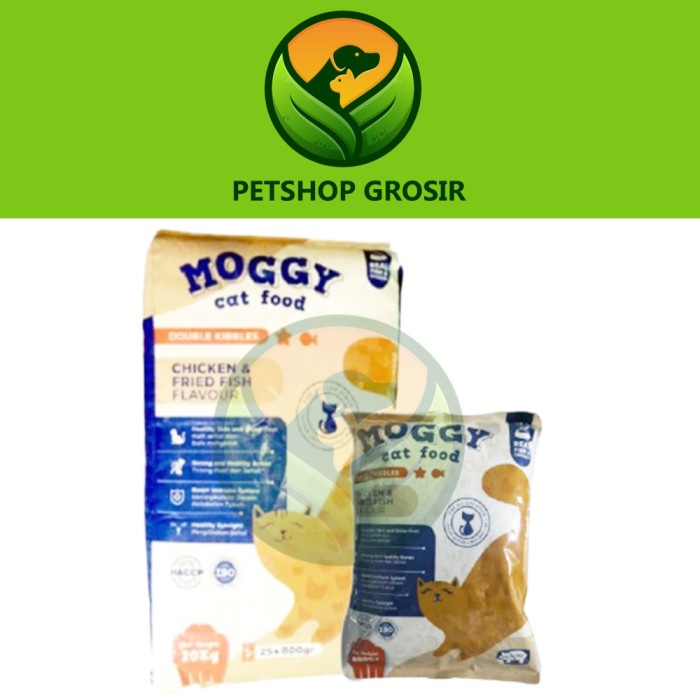 Makanan Kucing MOGGY CAT FOOD 20kg khusus GOSEND GRAB