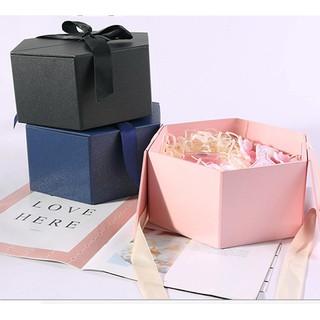 Gift Box Hampers Hard Cover Segi 5 Kotak Kado Hadiah Tebal Kardus