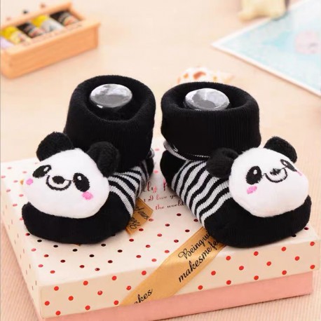 Kaos Kaki Bayi Boneka Karakter 3D Sepatu Bayi Lucu TANPA Rattle Anti Slip Murah Baby Sock Import