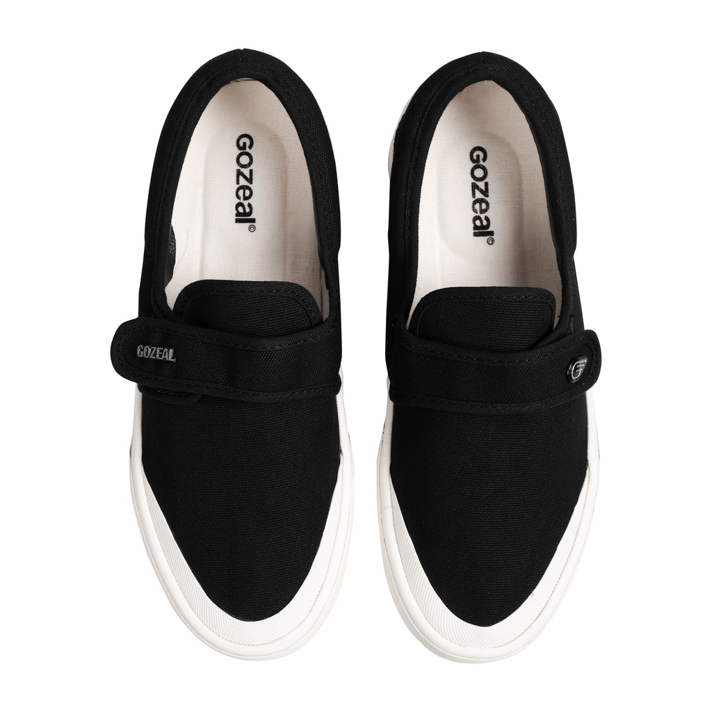 Gozeal | Shoes Slipon Velcro | Nagato Black