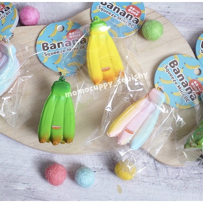 SQUISHY LICENSED mini banana by Lian ( pisang kecil ORI JEPANG)