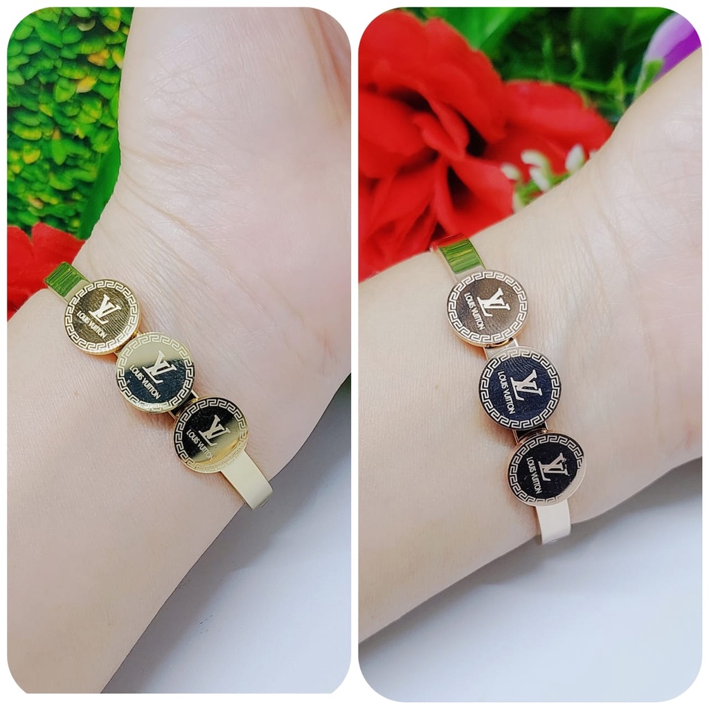 Gelang titanium perhiasan wanita jewelry CC