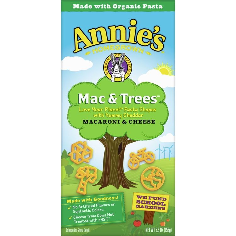 

Annie's ORGANIC Mac & Trees Pasta Shapes Instant Mac n Cheese Cheesy Snack Food Macaroni & Cheese Meal Elbow Pasta Mie Saus Keju Cheddar Yummy
