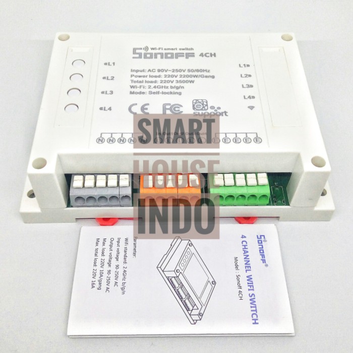 Diskon Sonoff 4CH - 4 Channel Gang WiFI Switch Smart Home Automation