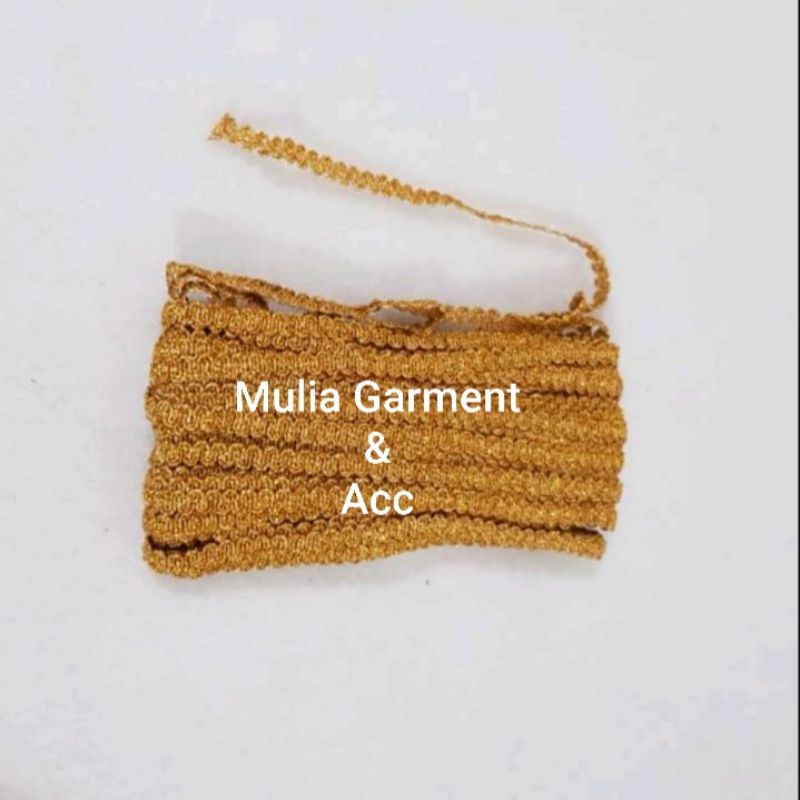 RENDA KUR KECIL NO.12 LEBAR 1CM HARGA PER PACK ISI 25YARD