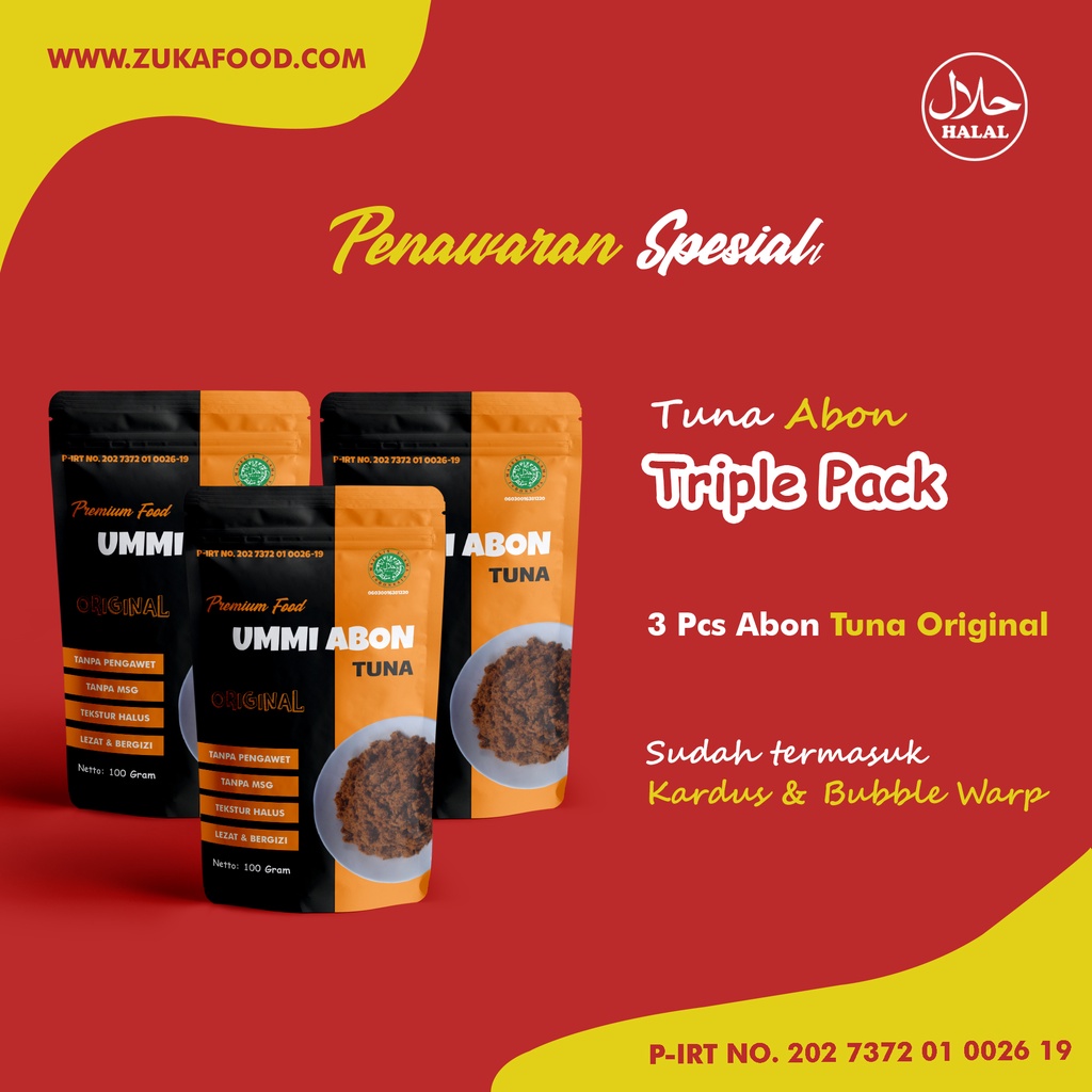 

Ummi Abon Tuna Triple Pack Original