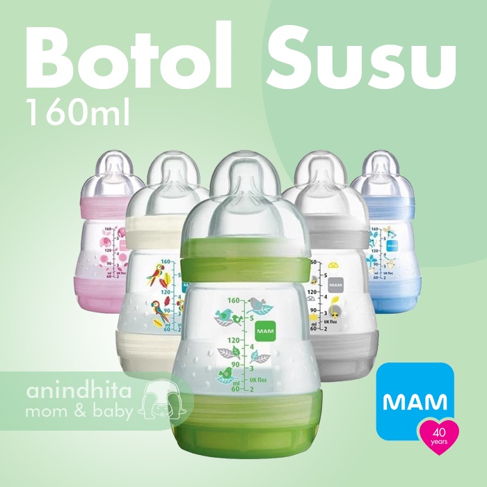 [Harga Promo] MAM Anticolic Bottle 160ml | Anti Colic Bottle | Botol Susu Mam Anti Colic