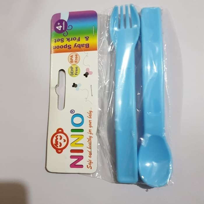 F-333 Sendok Garpu NINIO untuk Bayi Spoon Fork Training Baby