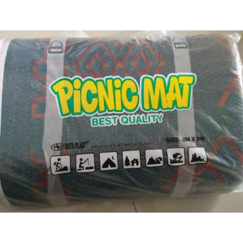 Tikar plastik lipat. PICNIC MAT UK 2X3 METER