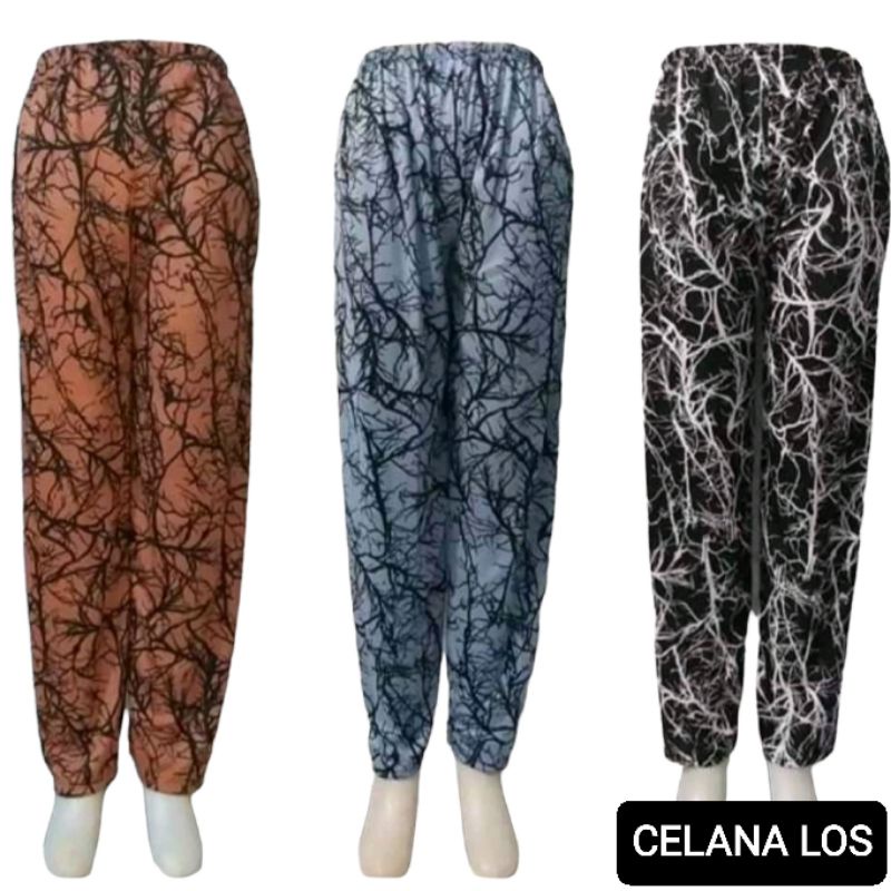 Celana Panjang Wanita Model ALADIN dan Model LOS - Celana Panjang Motif Bahan yget Adem- Celana Tidur- Celana Sehari-hari