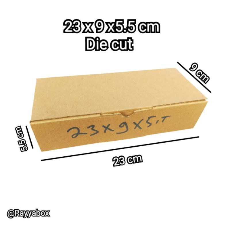 

Box packing/kardus murah/karton/Box die cut/kardus polos Ukuran 23x9x5.5 cm