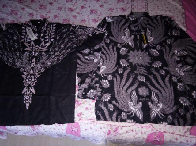 Kemeja Batik Pria Lengan Panjang Motif Strimint