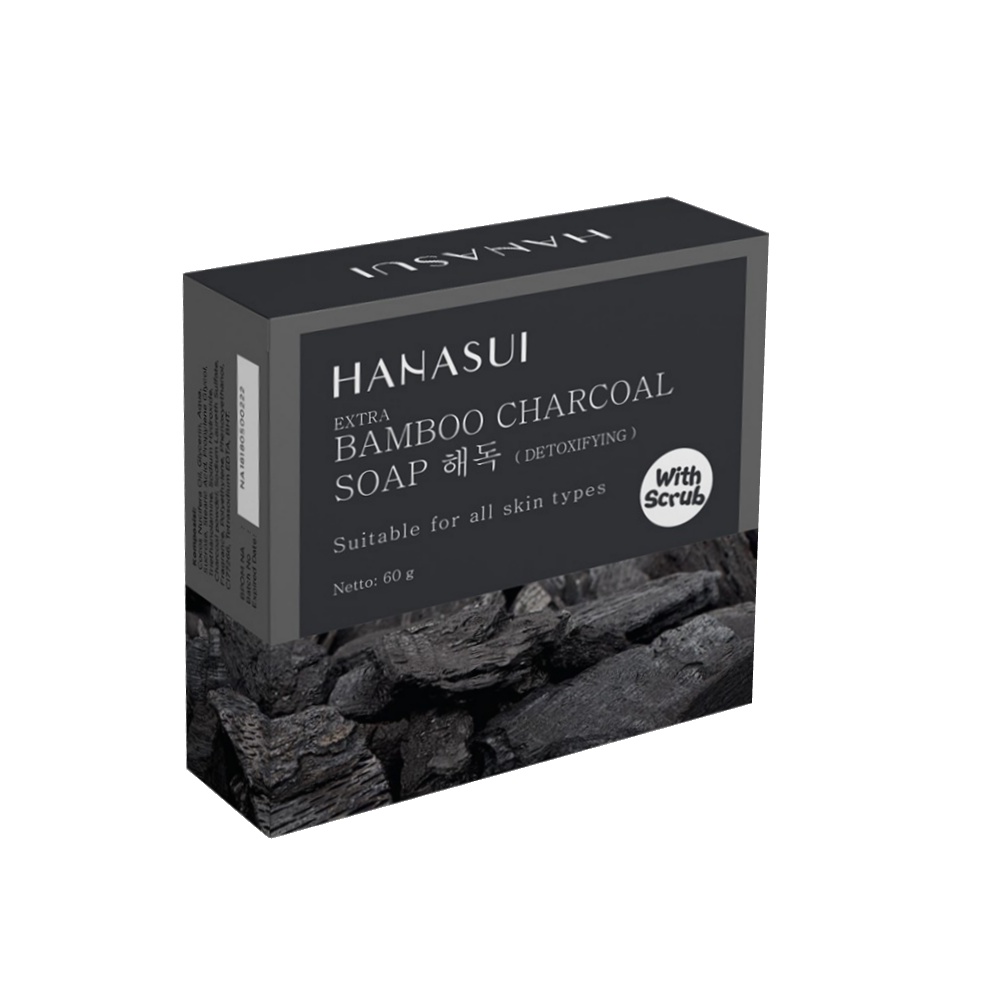 Hanasui Paket Perawatan Pria (Charcoal soap 60gr + Serum 20ml) 2pcs