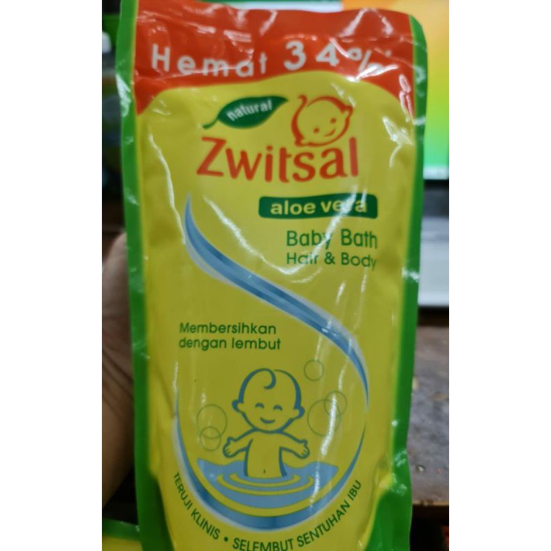 ZWITSAL BABY BATH HAIR &amp; BODY{KEMASAN REFILL 600 &amp; 400ML}~ORIGINAL 100%