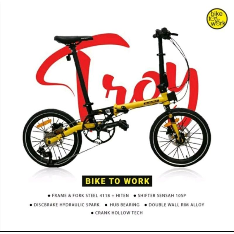 sepeda lipat element TROY X 10Speed BIKE TO WORK