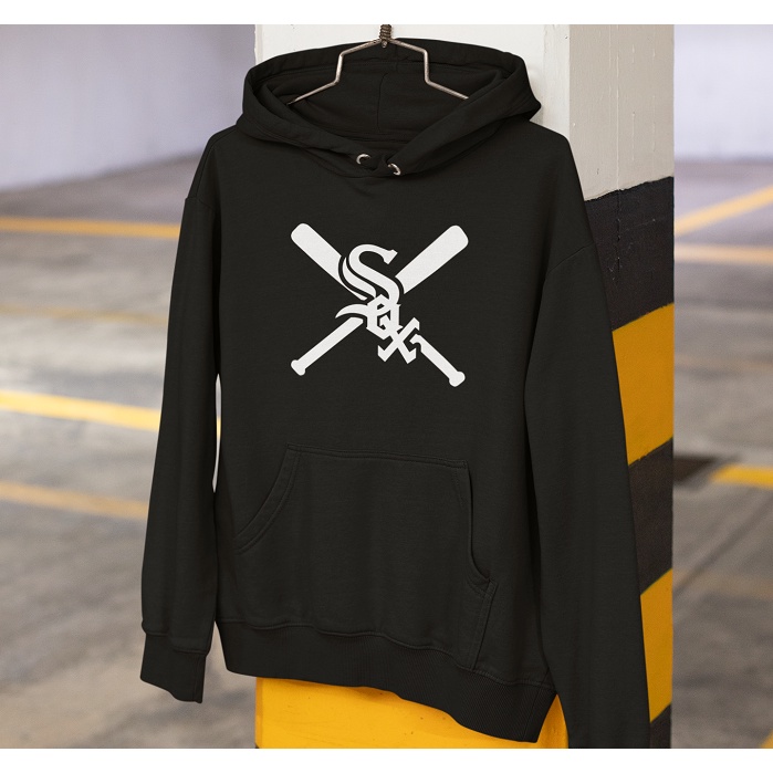 Sweater Hoodie Pria MLB Base ball white sox | Sweater Hoodie wanita